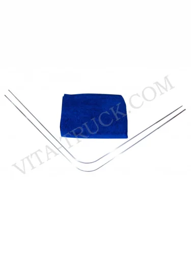 Шторка автомобильная для лобового стекла 220х80см универсальная барашек синяя комплект ВИТА ТРАК