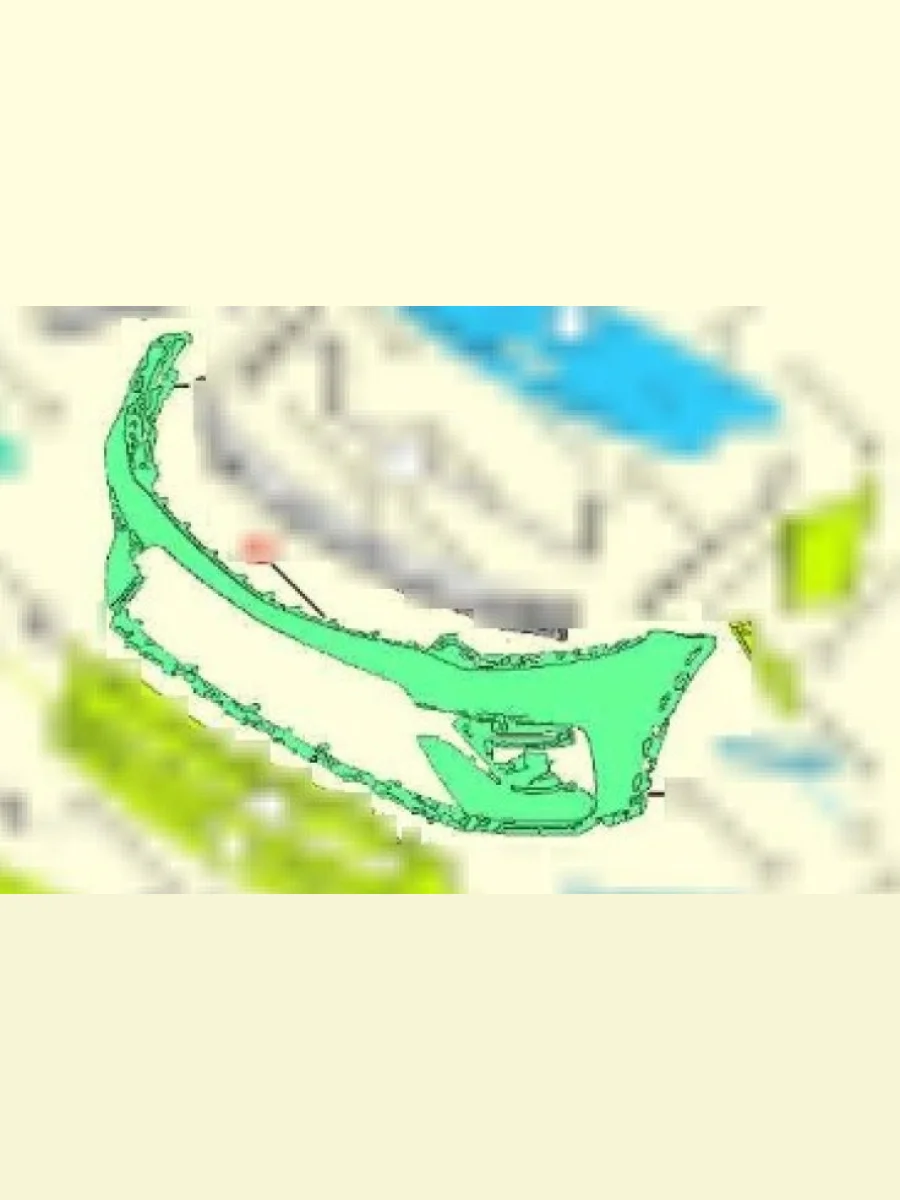 Передний бампер DAR Geely Tugella FY11,HPBA4 дорестайлинг (2019-2023) (неокрашенный)  в Самаре Самарской области