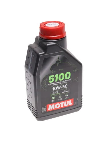 Масло моторное для 4-х тактных двигателей 5100 ESTER 4T 10W50 псинт.1л MOTUL