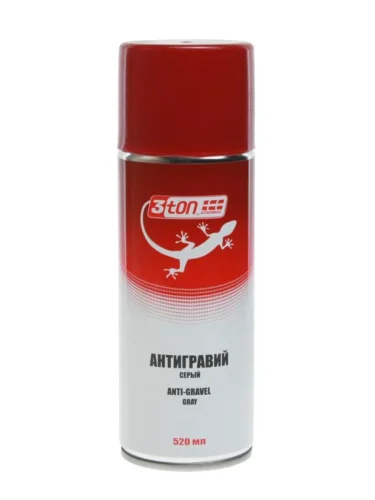 Антигравий серый аэрозоль 520мл 3TON