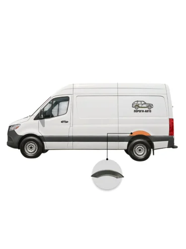 Ремонтная  заднего левого крыла Volkswagen Crafter mini