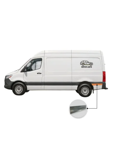 Вставка под молдинг кармана за задним левым колесом нижняя Mercedes Sprinter 906 mini