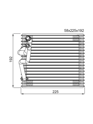 Испаритель кондиционера NISSAN ARMADATITAN 04-