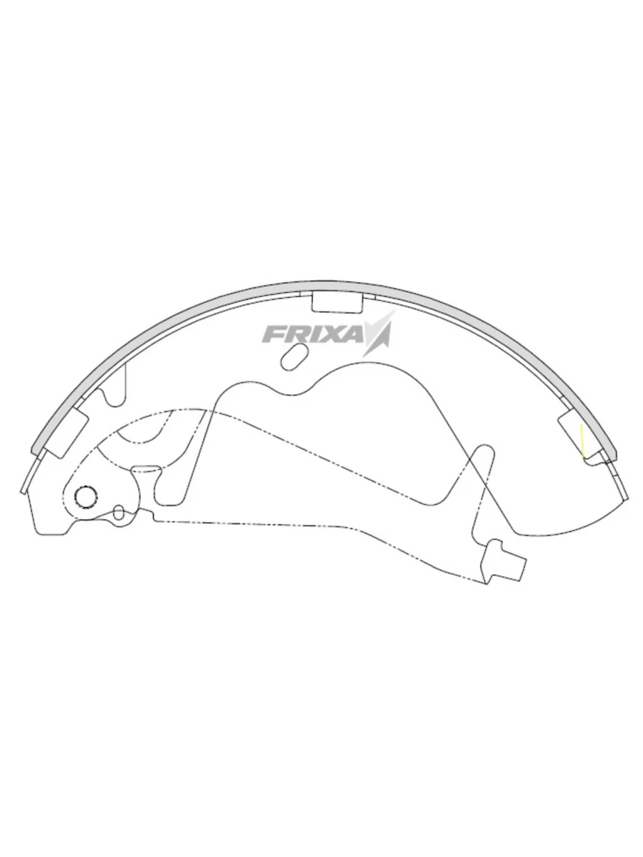 Колодки тормозные HYUNDAI Starex H-1 (-02) (2WD) задние барабанные (4шт.) FRIXA  в Керчи Республика Крым