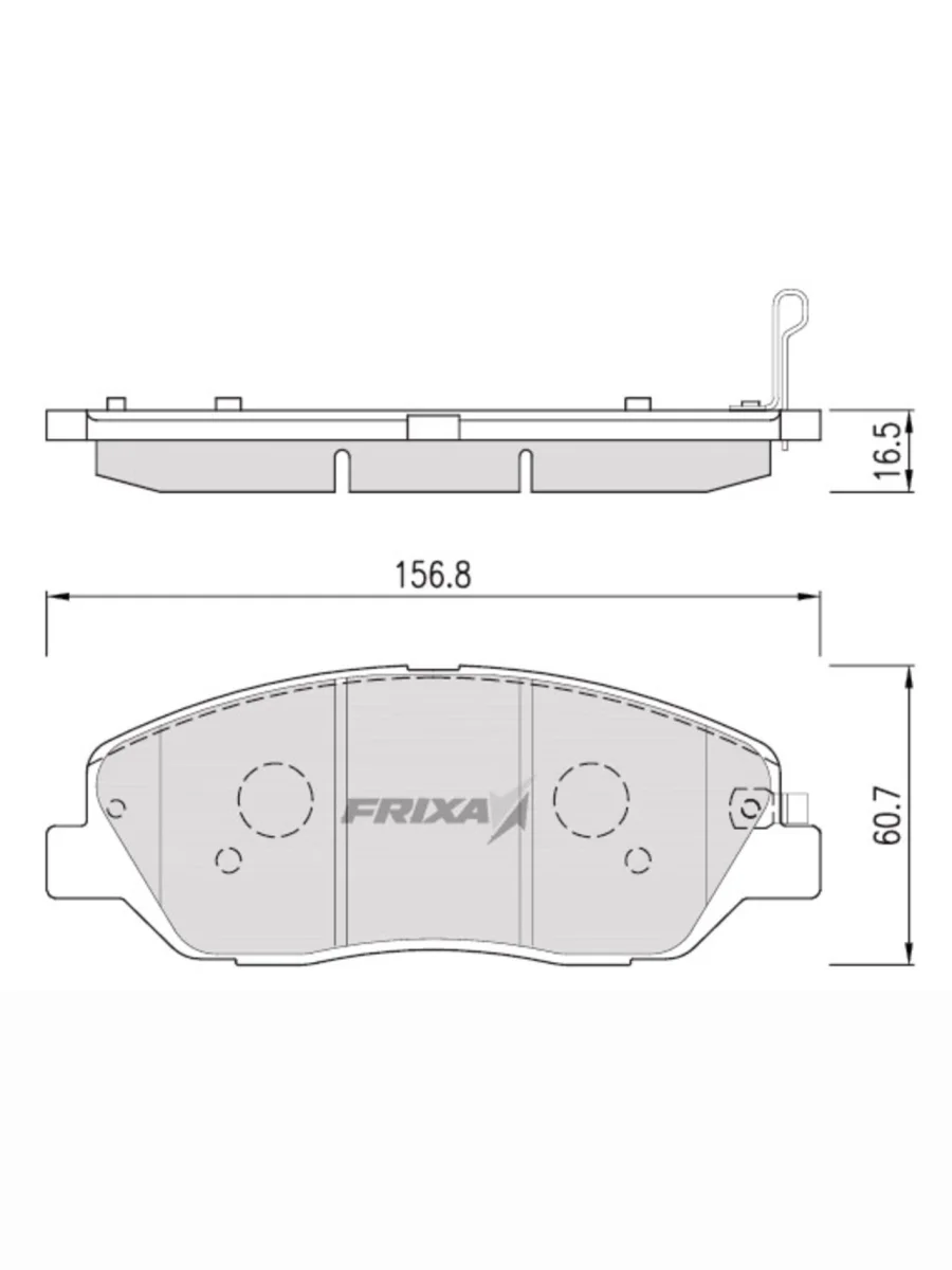 Колодки тормозные HYUNDAI Genesis (07-) передние (4шт.) FRIXA  в Керчи Республика Крым