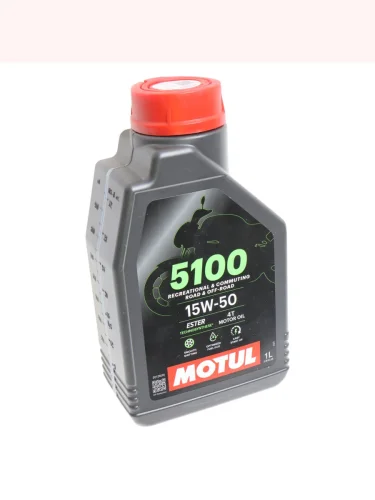 Масло моторное для 4-х тактных двигателей 5100 ESTER 4T 15W50 псинт.1л MOTUL