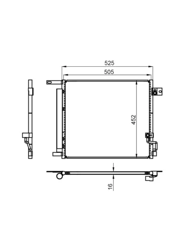 Радиатор кондиционера Hummer H3 05-10