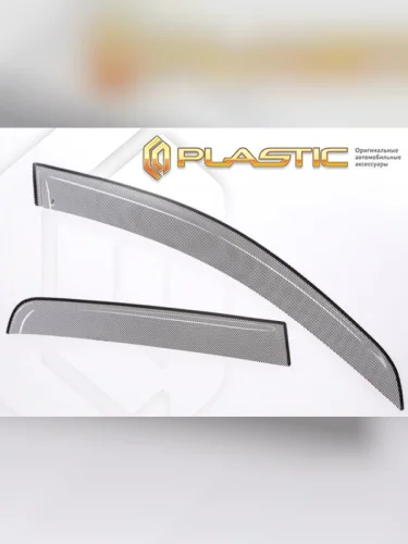 Ветровики дверей Шелкография черная Geely Preface I поколение, седан, рынок России 2022 - н. в. 