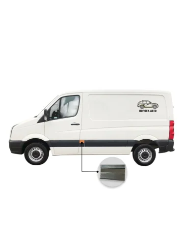 Вставка под молдинг кармана после водительской двери верхняя Mercedes Sprinter 906 super mini
