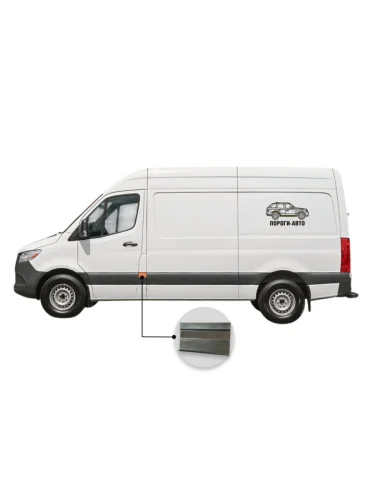 Вставка под молдинг кармана после водительской двери верхняя Mercedes Sprinter 906 mini