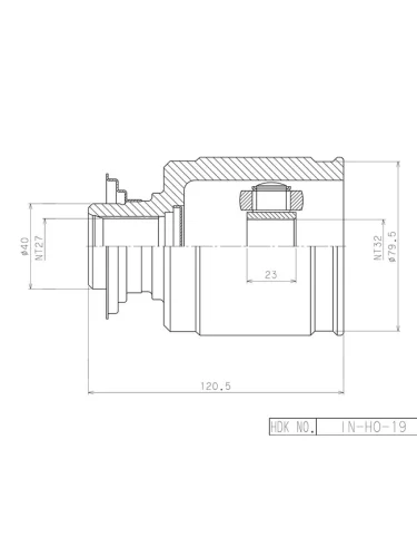 Шрус (Спереди Внутр) Honda Accord 02-13  Civic 95-00