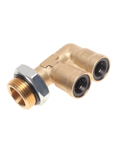 Соединитель трубки ПВХ,полиамид d=10мм-10мм (наружная резьба) М22х1.5 F-образный латунь STARTEC