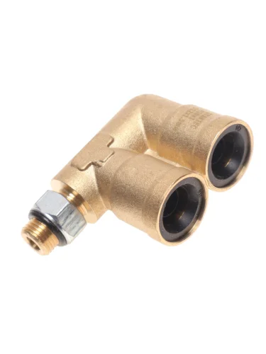 Соединитель трубки ПВХ полиамид d=12мм-12мм (наружная резьба) М10х1.0 F-образный латунь STARTEC