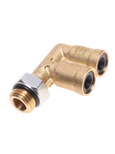 Соединитель трубки ПВХ полиамид d=6мм-6мм (наружная резьба) М14х1.5 F-образный латунь STARTEC