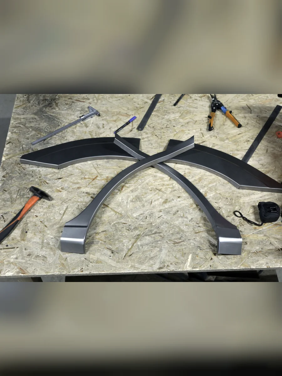 Комплект задних ремонтных арок AUTOFERRUM Mitsubishi Montero V90 5 дв. дорестайлинг (2006-2011) (холоднокатаная сталь 0,8 мм)  в Самаре Самарской области