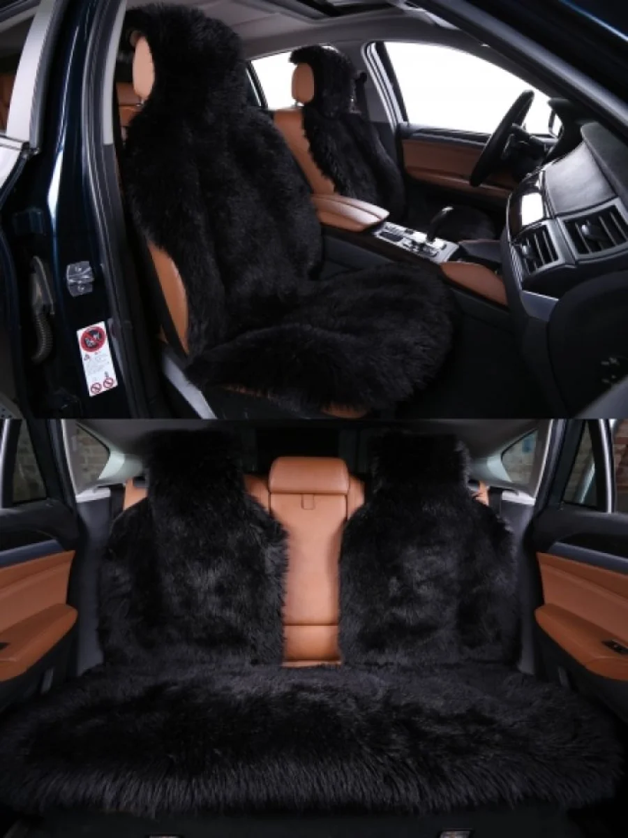 Комплекты на весь салон (Искусственный), Искусственный мех (длинный ворс)  в Самаре Самарской области