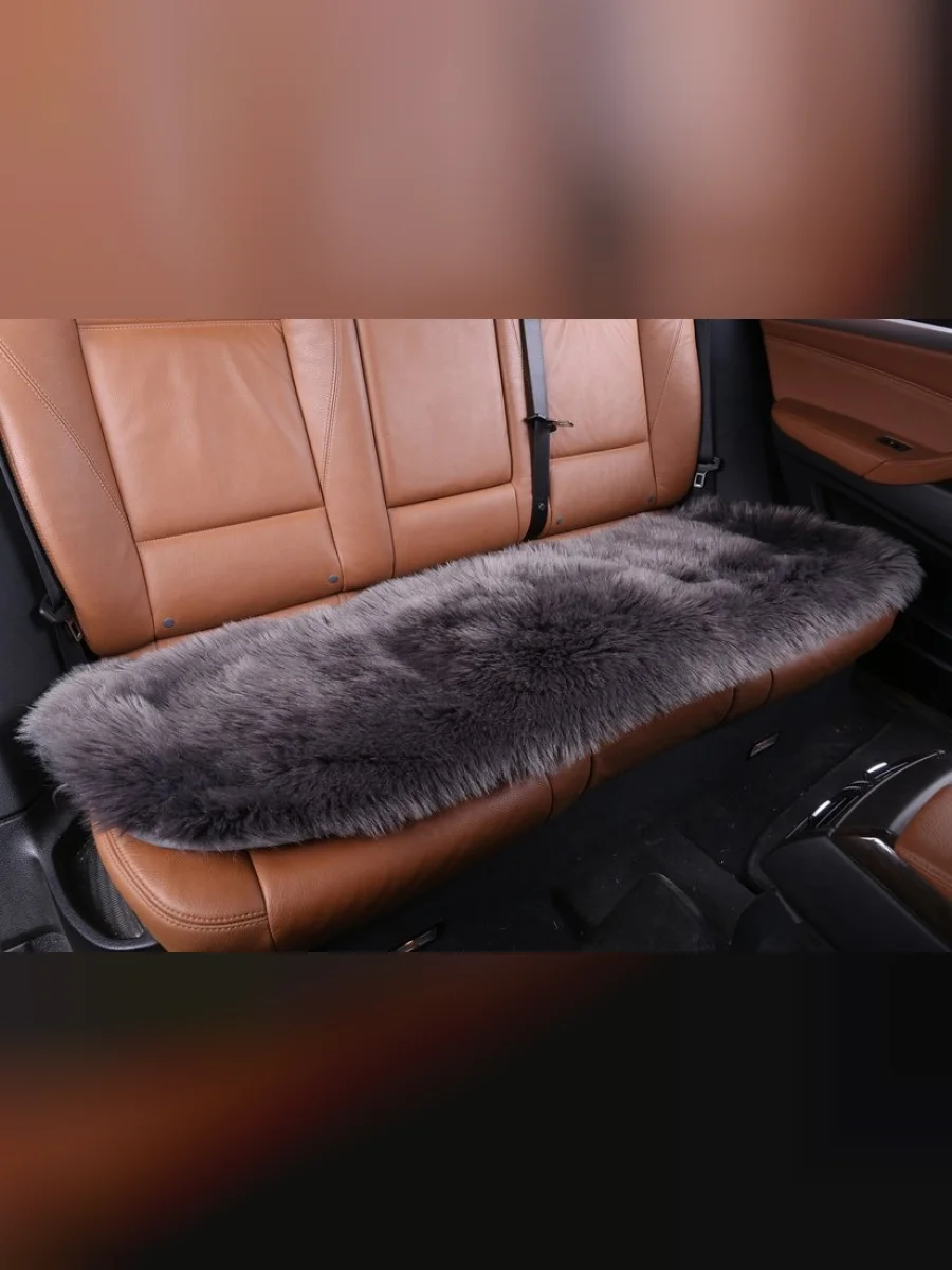 Квадраты, Накидка только на заднее сиденье (искусственный длинный ворс)  с доставкой в г. Керчь