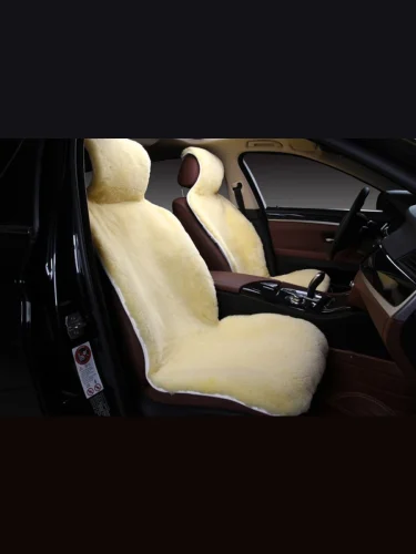 Овчина на передние сиденья (цельная шкура класс А), Короткий ворс (Большой размер)