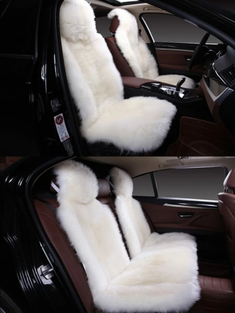 Комплекты на весь салон (овчина), Длинный ворс (Класс А)  с доставкой в г. Керчь