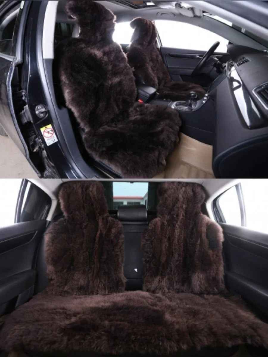 Комплекты на весь салон (овчина), Длинный ворс (класс А)  в Самаре Самарской области