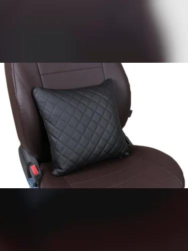 Подушки в салон автомобиля АВТОПИЛОТ РОМБ, Подушки в салон автомобиля (Модель №3) из экокожи РОМБ