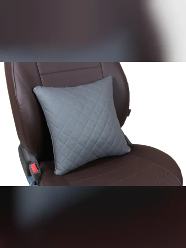 Подушки в салон автомобиля АВТОПИЛОТ РОМБ, Подушки в салон автомобиля (Модель №3) из экокожи РОМБ