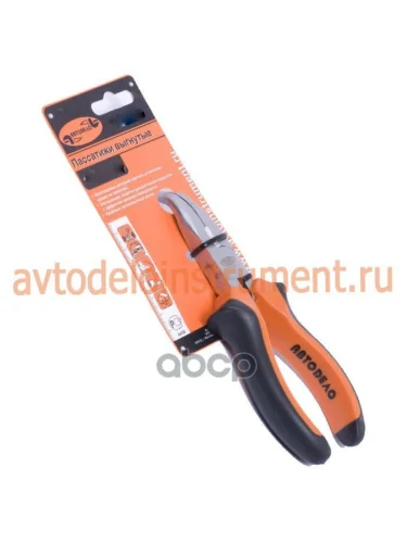 Пассатижи Удлиненные Загнутые 180 Мм Утконосы Автоdело (30419) АвтоDело арт. 30419