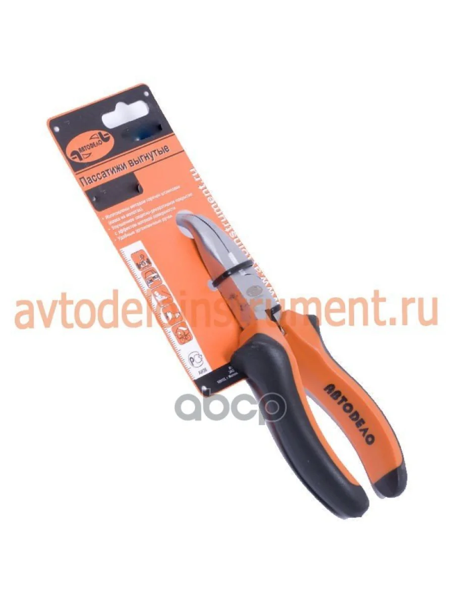 Пассатижи Удлиненные Загнутые 180 Мм Утконосы Автоdело (30419) АвтоDело арт. 30419  в Керчи Республика Крым