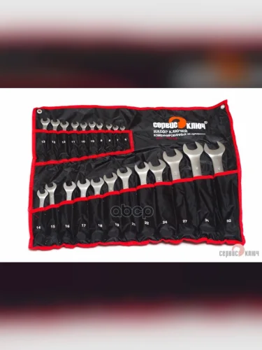 Набор Ключей Комбинированных 22 Шт. (Сумка) 6-32 Мм Индия-Сервис Ключ (70044) СЕРВИС КЛЮЧ арт. 70044