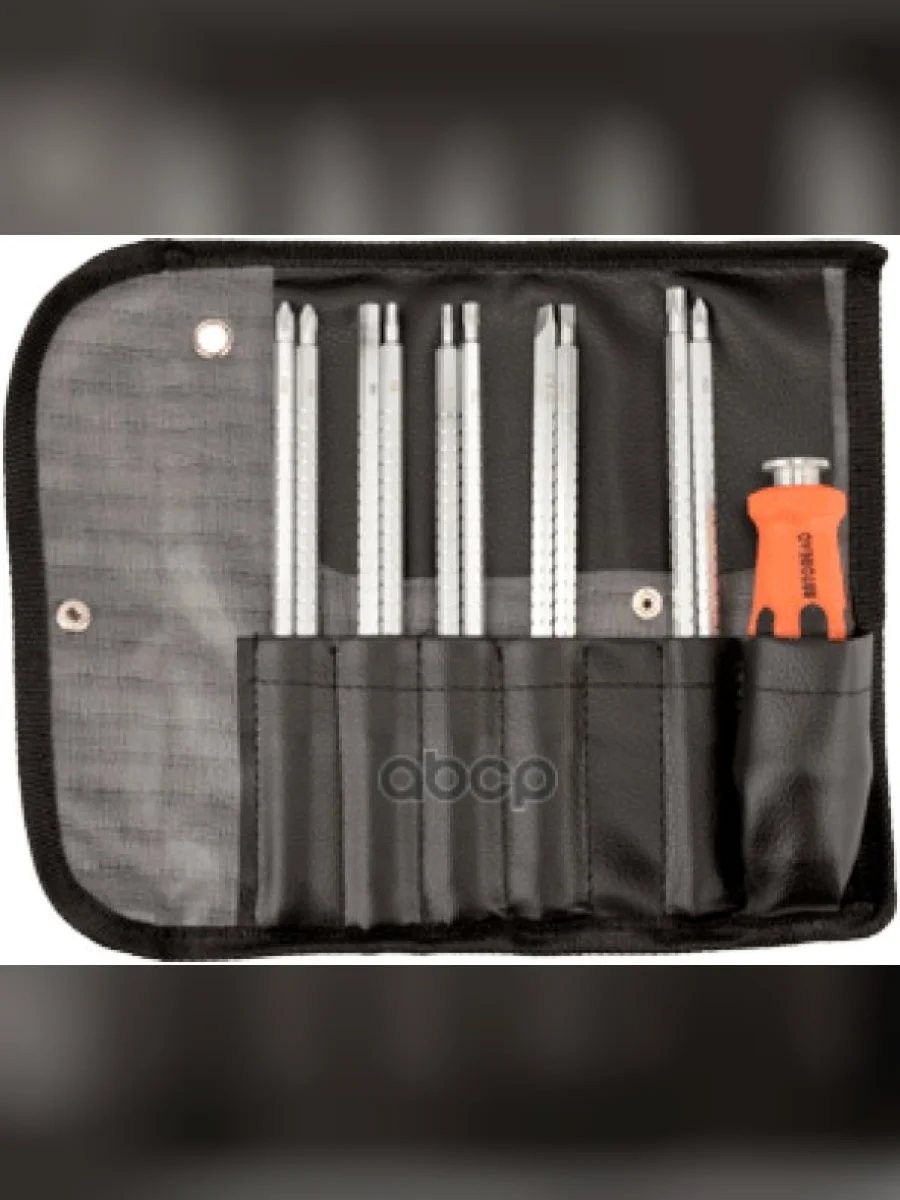 Отвертка Комбинированная 11Пр. Ph, Sl, Pz, Torx, Hex  Регул. Длина Стержня (Сумка) Автоdело (30730) АвтоDело арт. 30730  в Керчи Республика Крым