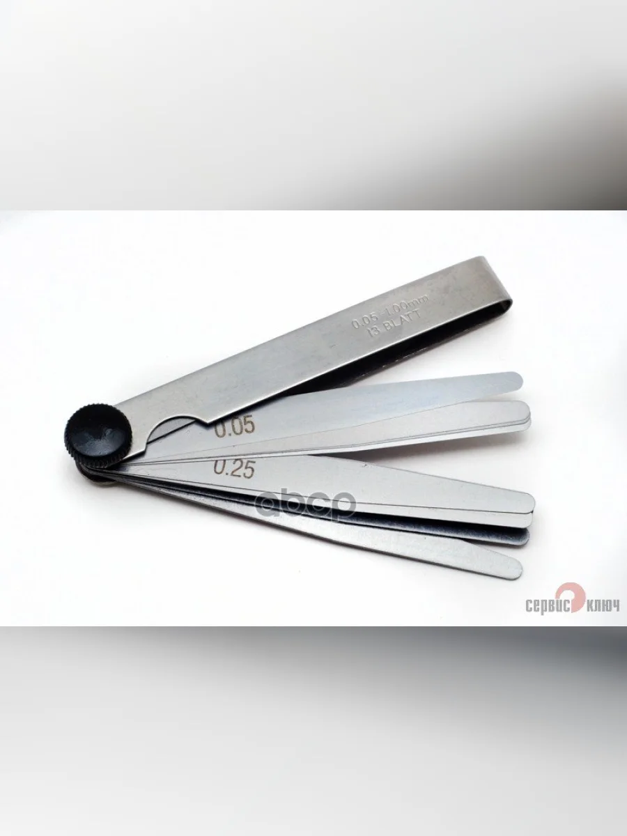 Набор Щупов 13 Шт. (0.05-1Мм) В Блистере Сервис Ключ (70613) СЕРВИС КЛЮЧ арт. 70613  в Перми Пермском крае