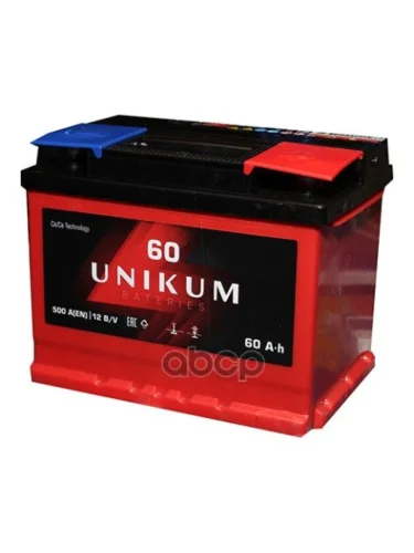 Аккумулятор  60 Unikum Обратная Полярность Unikum арт. 6СТ-60L0