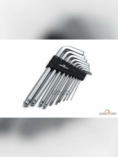 Набор Шестигранников 10 Предметов 1,5-10Мм С Шаром Удлиненные Сервис Ключ (76402) СЕРВИС КЛЮЧ арт. 76402