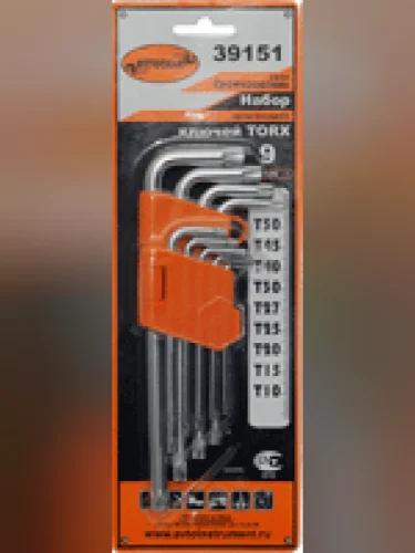 Набор Ключей Torx 9 Предметов Т10-Т50 С Отверстием Автоdело Professional (39151) АвтоDело арт. 39151