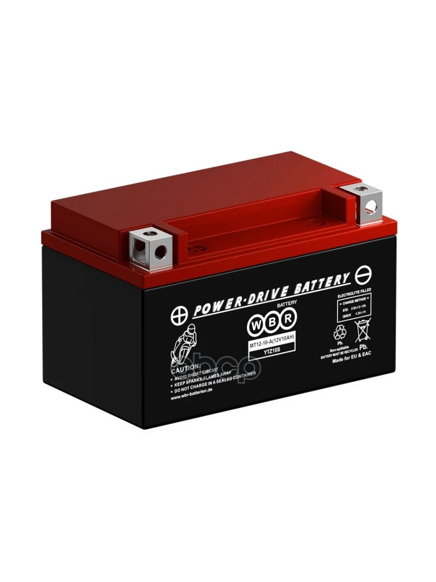 Аккумулятор  12V - 10 АЧ Wbr Mt (Ytz10s) WBR арт. MT12-10-A  с доставкой в г. Пермь