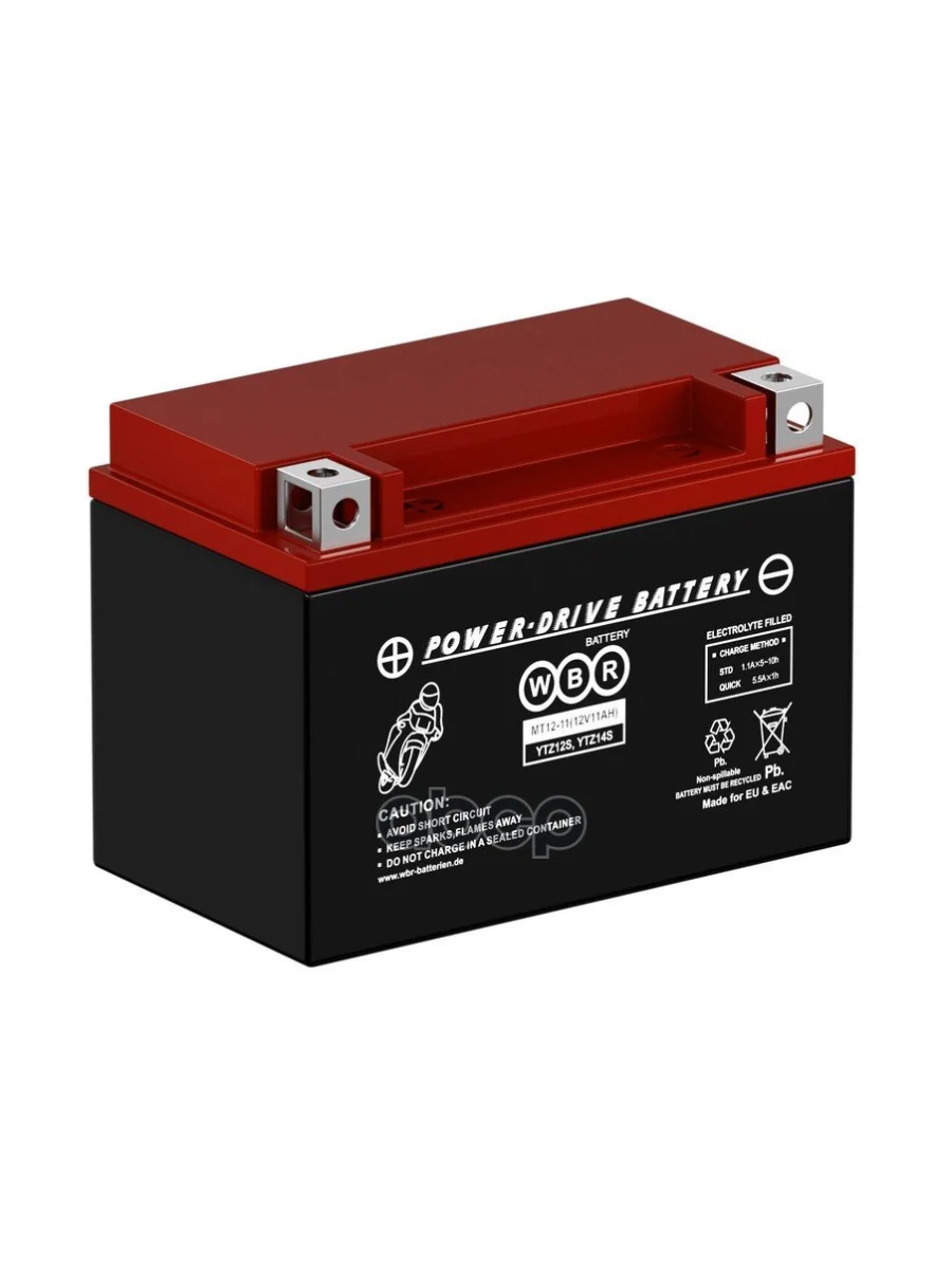 Аккумулятор  12V - 11 АЧ Wbr Mt (Ytz12s, Ytz14s) WBR арт. MT12-11  в Перми Пермском крае