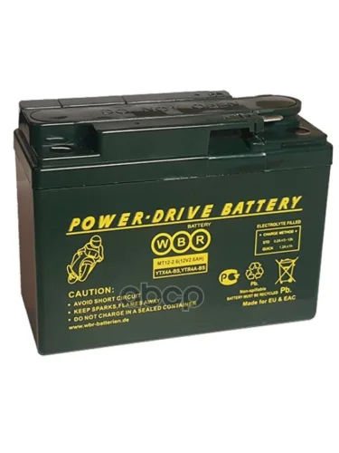 Аккумулятор  12V -  2,6 АЧ Wbr Mt (Ytr4а-Bs) WBR арт. MT12-2.6