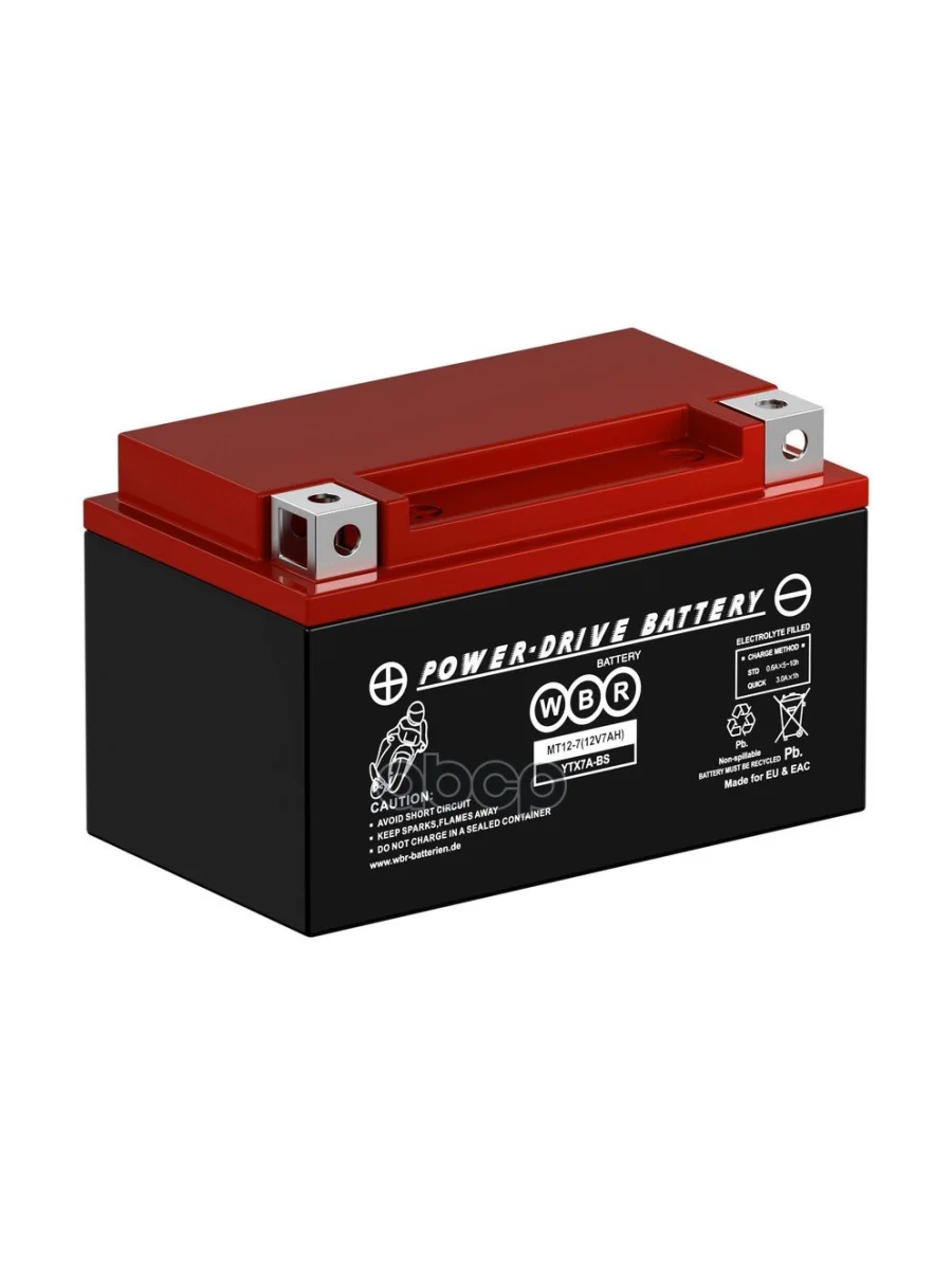Аккумулятор  12V -  7 АЧ Wbr Mt (Ytx7a-Bs) WBR арт. MT12-7  с доставкой в г. Пермь