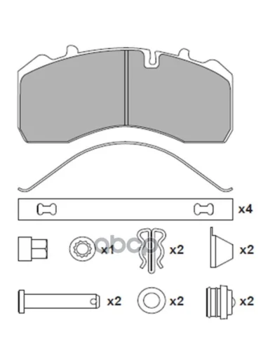Колодки Тормозные! Wva29096 С РК , Перед Дисковый Тормоз Knorr SbSn-6 Man  31010011 WUHLERMANN арт. 31010011