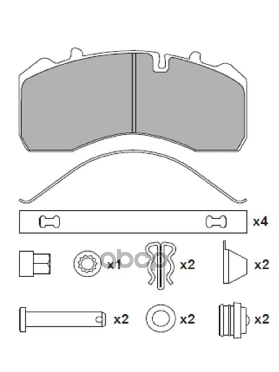Колодки Тормозные! Wva29096 С РК , Перед Дисковый Тормоз Knorr SbSn-6 Man  31010011 WUHLERMANN арт. 31010011  в Перми Пермском крае