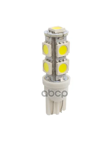 Лампа Светодиод 12V Т10 9Диод Smd90lm,Бел(БЦок.,Повтор,Габарит) Маяк W2.1*9,5D (12T10-W9Smd2Bl) Маяк арт. 12T10-W9SMD2BL