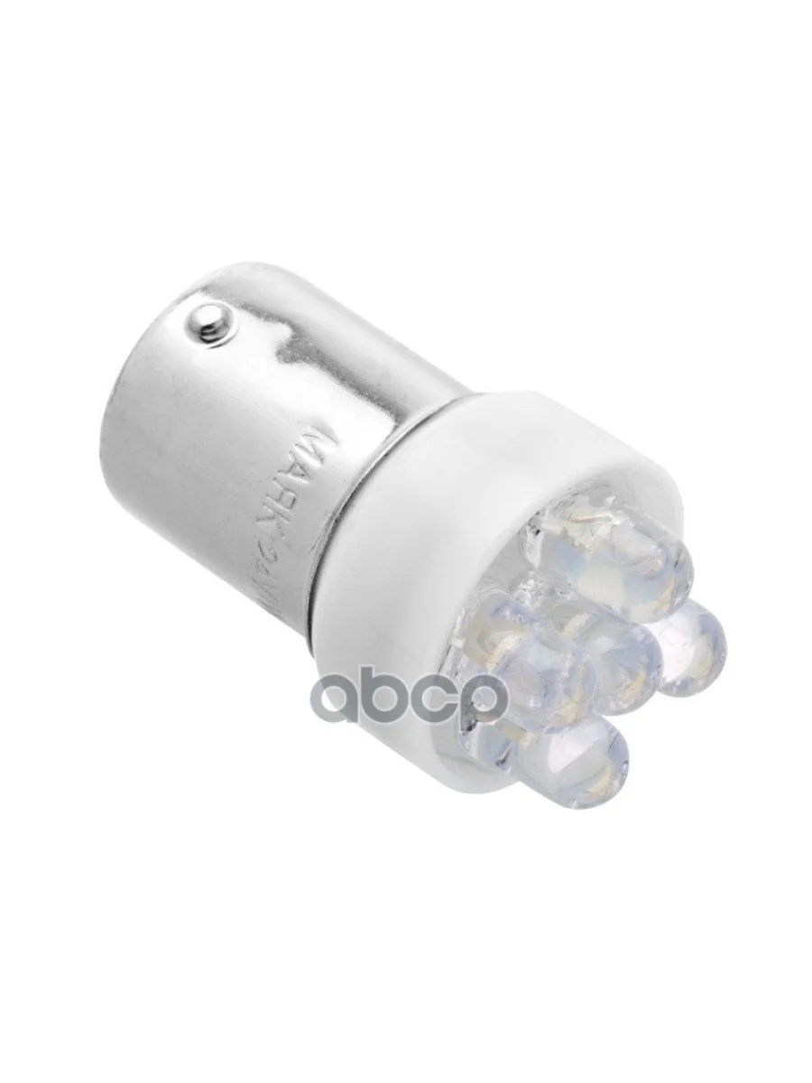 Лампа Светодиод 24V T15 W 5 Диодов,Белая (Повтор.,Стоп,Габарит,ЗХод) Маяк Ва15s Блистер 2 Шт Маяк арт. 24T15-W5LED  в Перми Пермском крае