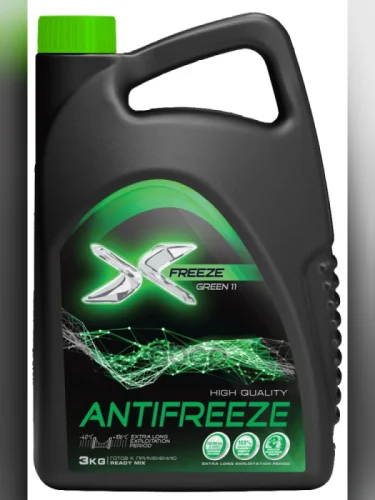 Антифриз X-Freeze Green 11 Синтез-Пак ( 3Кг) -40*С (Зеленый) (430206094) X-FREEZE арт. 430206094