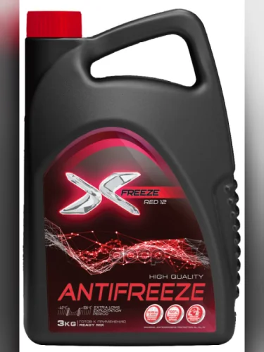 Антифриз X-Freeze Red 12 Синтез-Пак ( 3Кг) -40*С (Красный) (430206095) X-FREEZE арт. 430206095