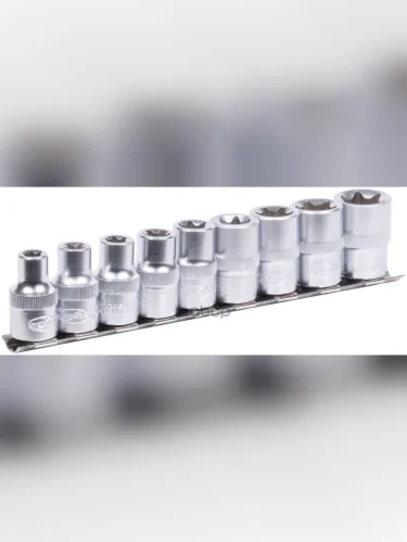 Набор Головок Torx 12 (9 Предм. Е10-Е24) Рельс Автоdело (39839) АвтоDело арт. 39839