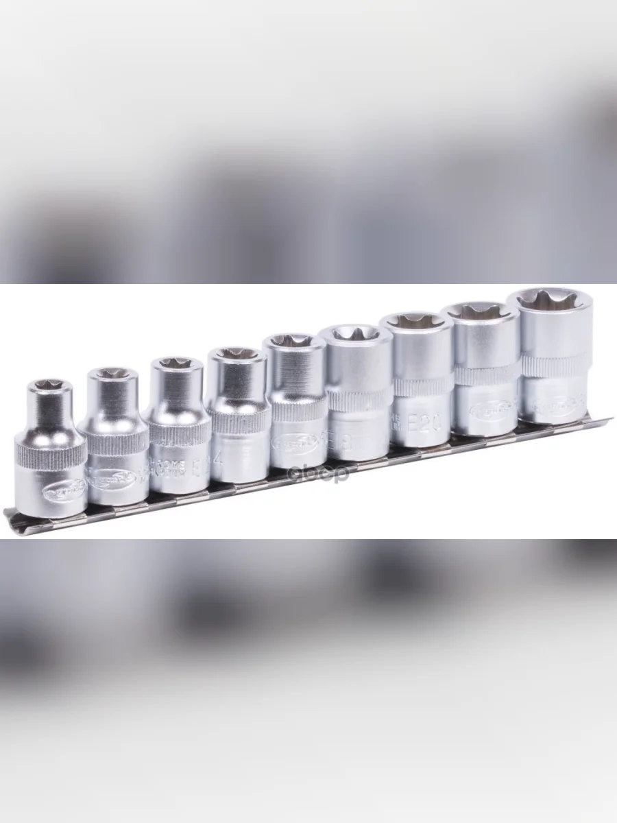 Набор Головок Torx 12 (9 Предм. Е10-Е24) Рельс Автоdело (39839) АвтоDело арт. 39839  в Керчи Республика Крым