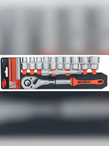 Набор Головок 12 12 Предметов 6-Гранных (10-24 Мм) С Трещоткой Автоdело (39842) АвтоDело арт. 39842