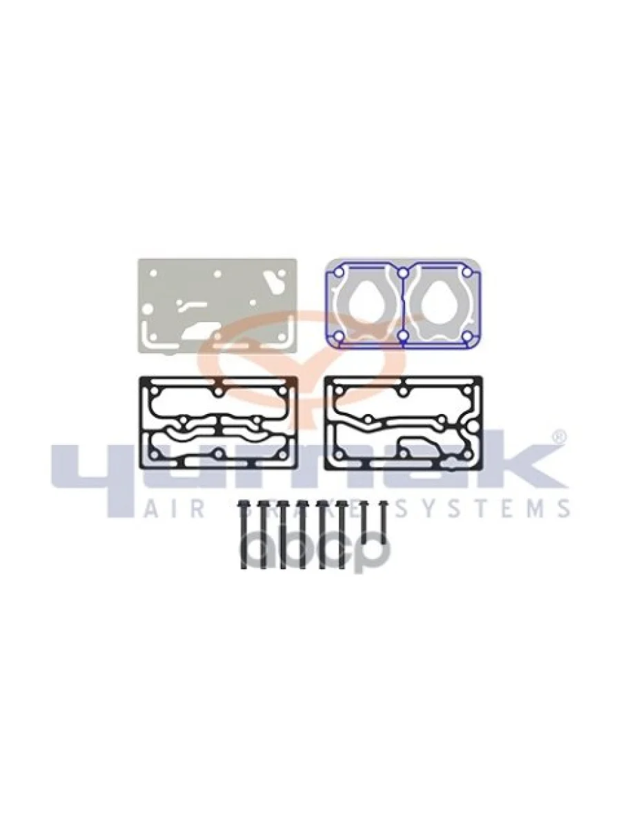 РК Компрессора VlRvi Dxi13 (Wabco) Прокладки К Головке Компрессора Yumak арт. RK0117603  в Керчи Республика Крым
