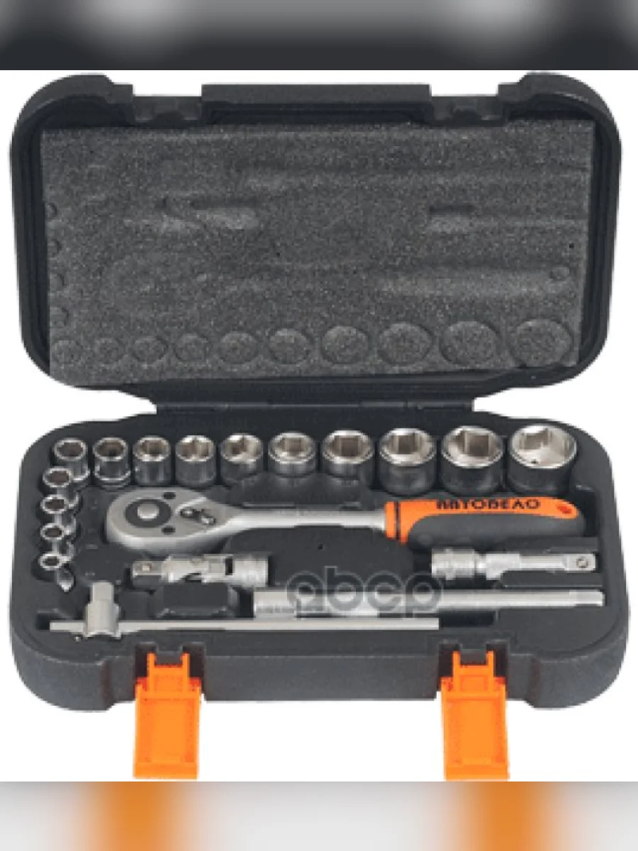 Набор Головок 38 19 Предметов 6-Гранных (6-22 Мм) С Трещоткой Автоdело (39919) АвтоDело арт. 39919  в Керчи Республика Крым