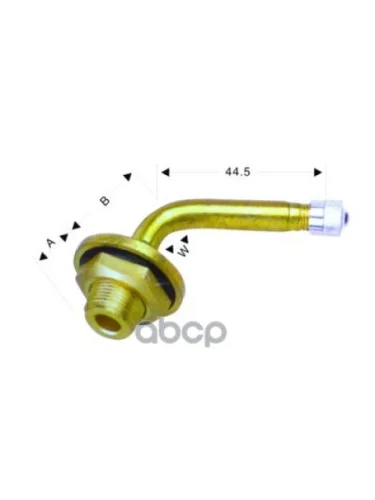 Вентиль Для Грузовиков И Автобусов;    D=20,5 Размер - 11×15,5×44,5×95° Норм НОРМ арт. V3,15-2